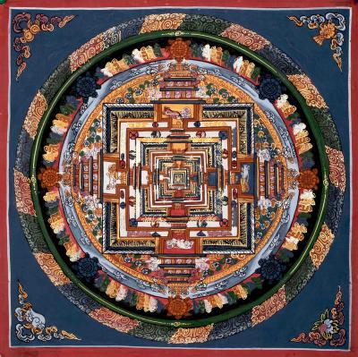 Kalachakra Mandala Thangka For Wall Hanging | Mindfulness Meditation Practice Tool